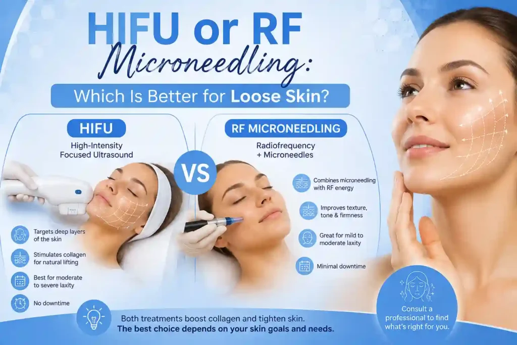 Lost the Weight but Not the Loose Skin? What You Should Know 2 HIFU or RF Microneedling: Which Is Better for Loose Skin Oxshott?
